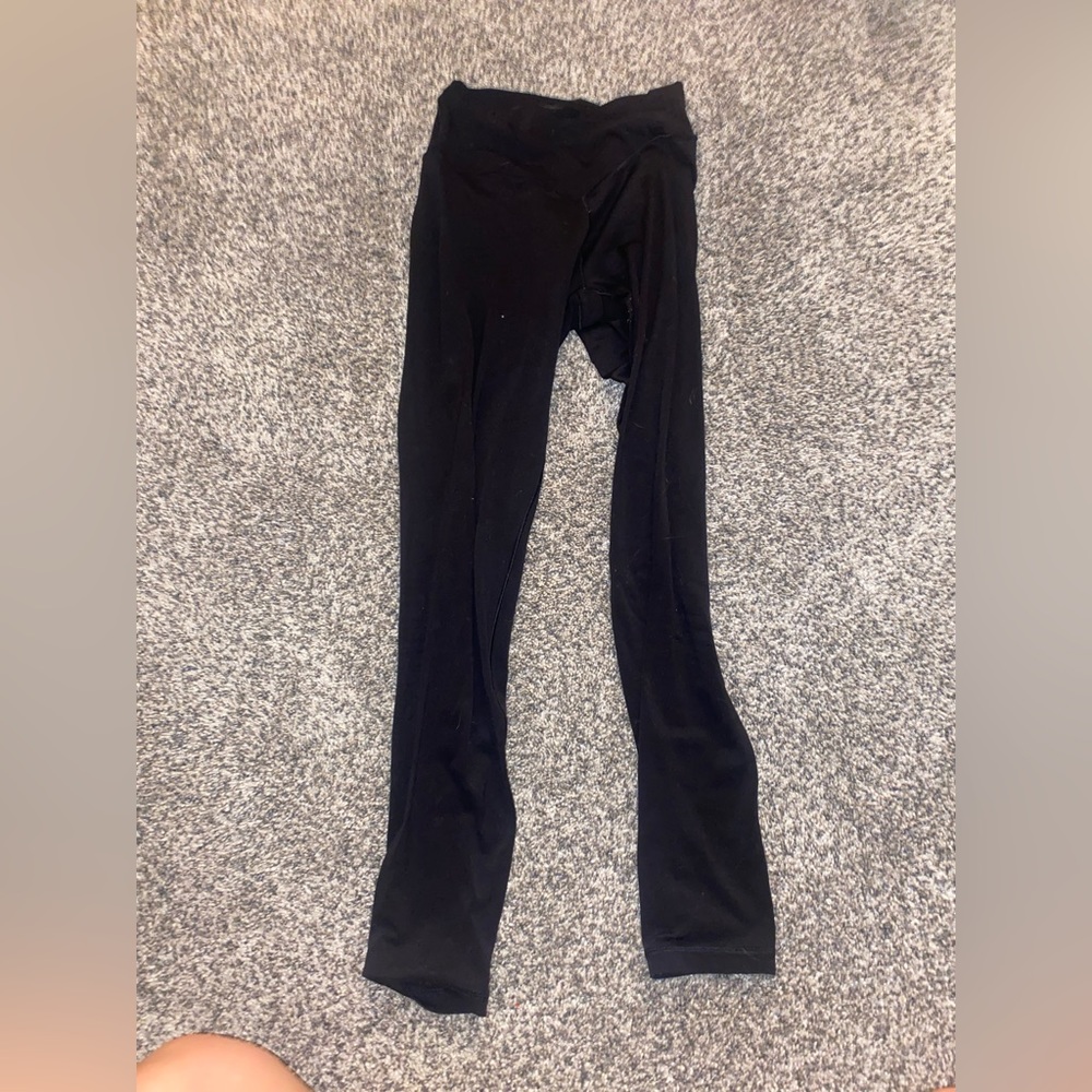 aerie black crossover leggings